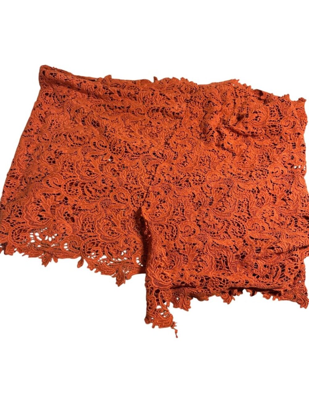 Zara Accessories Orange Wrap Around Skirt Beach Coverup Lace NWT Summer Swim
